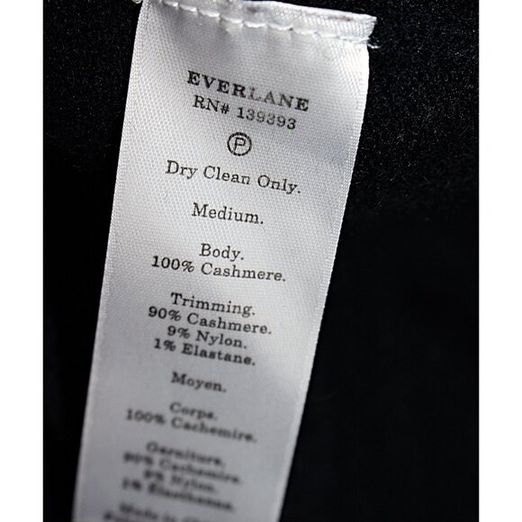 Everlane - Men’s Grade A Cashmere Crewneck Pullover in Black, size Medium - Picture 7 of 11